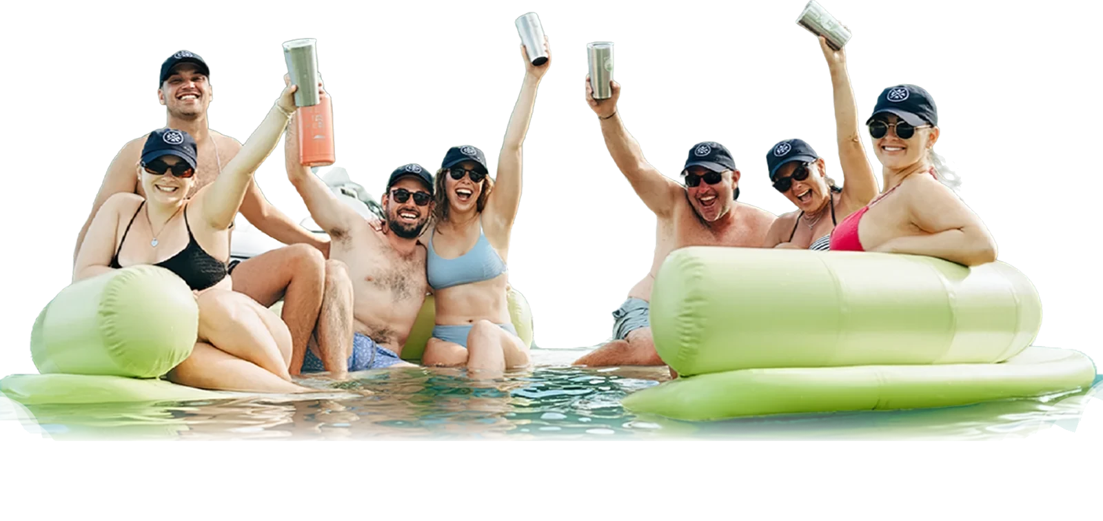 Guests on the lily pads